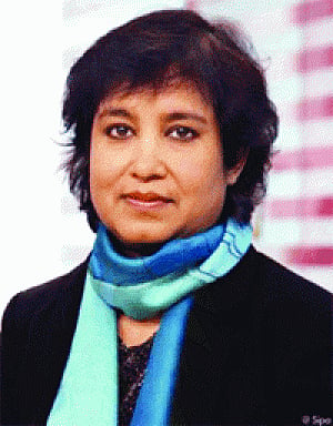 Don't evict me, Taslima urges Rajnath