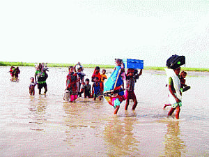 Kosi triggers flood of evacuation