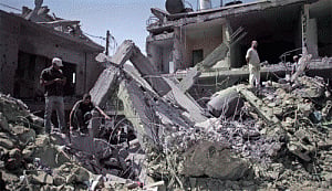 Israel airstrikes destroy apartment, mall in Gaza
