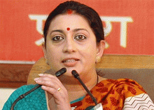 Irani asks JSS to empower people through Jan Dhan Yojana