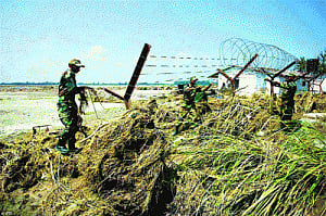 Inundated borders raise infiltration threat