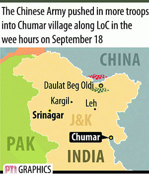 Face-off surges as Chinese Army pushes more troops into Chumar