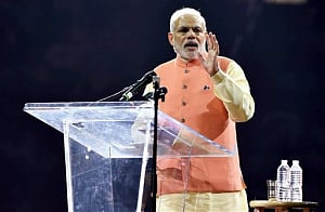 Hundreds of Indian-Americans in Times Square to watch Modi