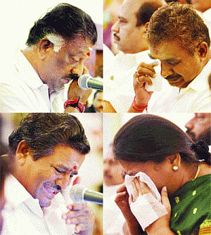 Tears mark TN CM's swearing-in