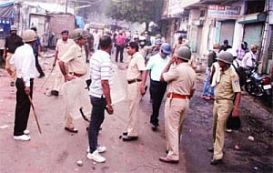 One killed as butchers, cops clash