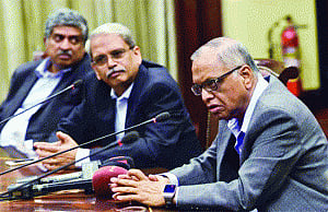 Murthy, Gopalakrishnan bid farewell to Infosys