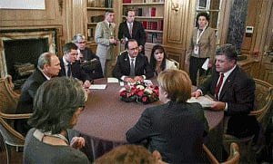 Ukrainian, Russian leaders sound optimistic note