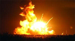 Unmanned US rocket explodes just after launch