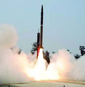 N-capable Agni-II missile test-fired