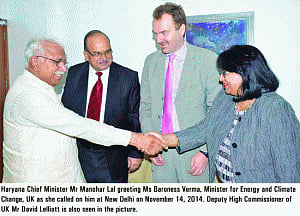 UK offers cooperation to Haryana in solar power, river cleaning tech