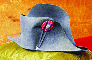 Napoleon's hat auctioned for 1.9 million euros