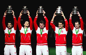 Switzerland wins first Davis Cup