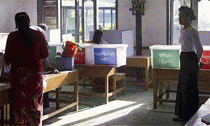 Yangon votes for first time in 60 years
