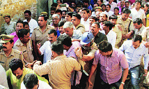 2 held for lynching; locals attack media