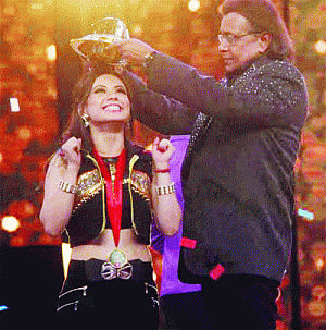 She DID it! 'Aerial dance toughest'