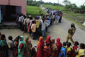 57 per cent polling in 1st phase of Bihar polls