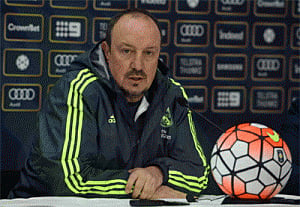 Coach Benitez plays down rumours of discontent at Real Madrid