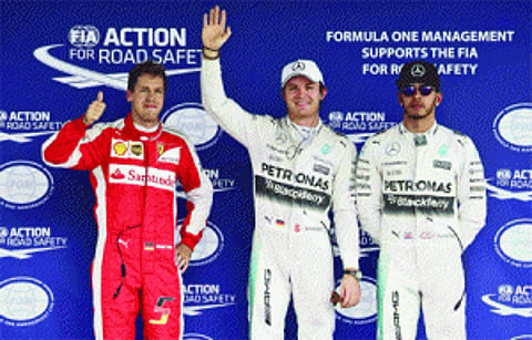 'Angry' Rosberg takes pole in Mexico