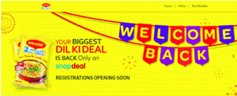 Now your Maggi is just a click away!