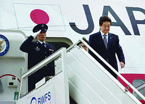 Abe welcomes resumption of India-Pakistan talks