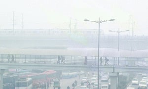 Thick fog hits rail, flight operations