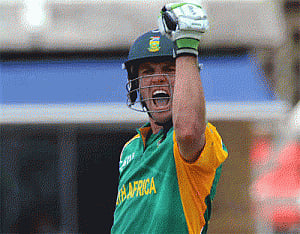 AB de Villiers hits fastest one day century