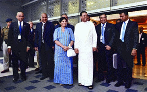 lankan Prez arrives on 4-day visit