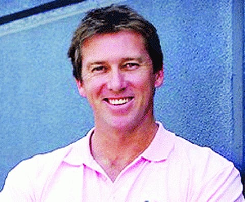 Wine & wife for McGrath