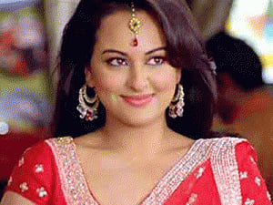 Role reversal: Sonakshi teaches dad how to 'walk'