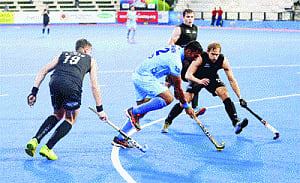 late goal sinks India
