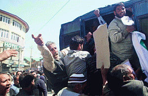 Yasin Malik, others held for protest