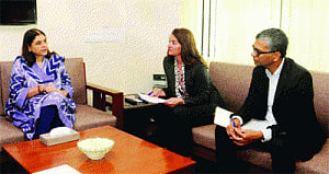 Maneka woos Gates for nutrition funds