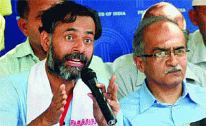 AAP shows Prashant, Yogendra the door