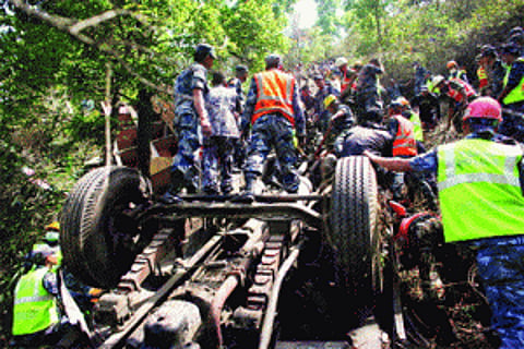 17 Indian pilgrims die in bus accident in Nepal
