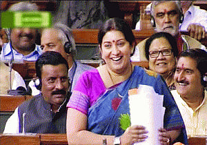 Govt not saffronising education: Irani