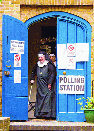 UK votes as Tories, labour in dead heat