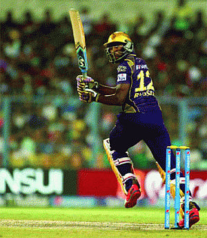 Russell smashes 51 off 21 balls as Knight Riders beat Kings XI to register IPl's first one-wicket victory