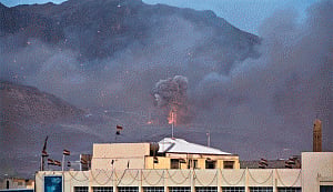 Yemen officials say some ground fighting after cease-fire