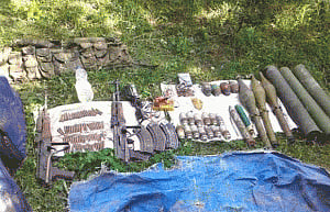 Militant hideout busted in Kashmir's Baramulla district