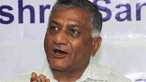 V K Singh defends Sushma Swaraj, targets Chidambaram