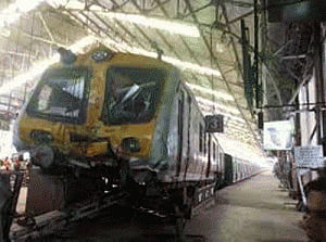 Suburban train rams into dead end at Churchgate; woman hurt