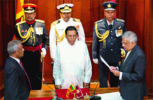 Wickremesinghe sworn in as Sri lankan PM