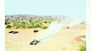Military drill for battle readiness kicks off