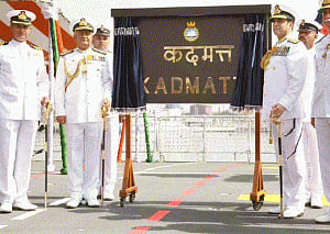 INS Kadmatt commissioned; Dhowan stresses on indigenisation