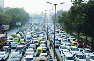 Odd-even vehicles choke Delhi's arteries