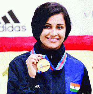 Heena bags Oly quota with gold