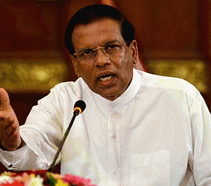lanka govt will 'protect' soldiers in rights probe: Sirisena