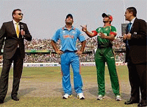 Bandladesh win toss, opt to bowl against India