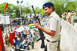 3 terrorists killed, 7 trapped in Gujarat