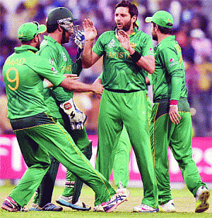 Afridi arrives in style